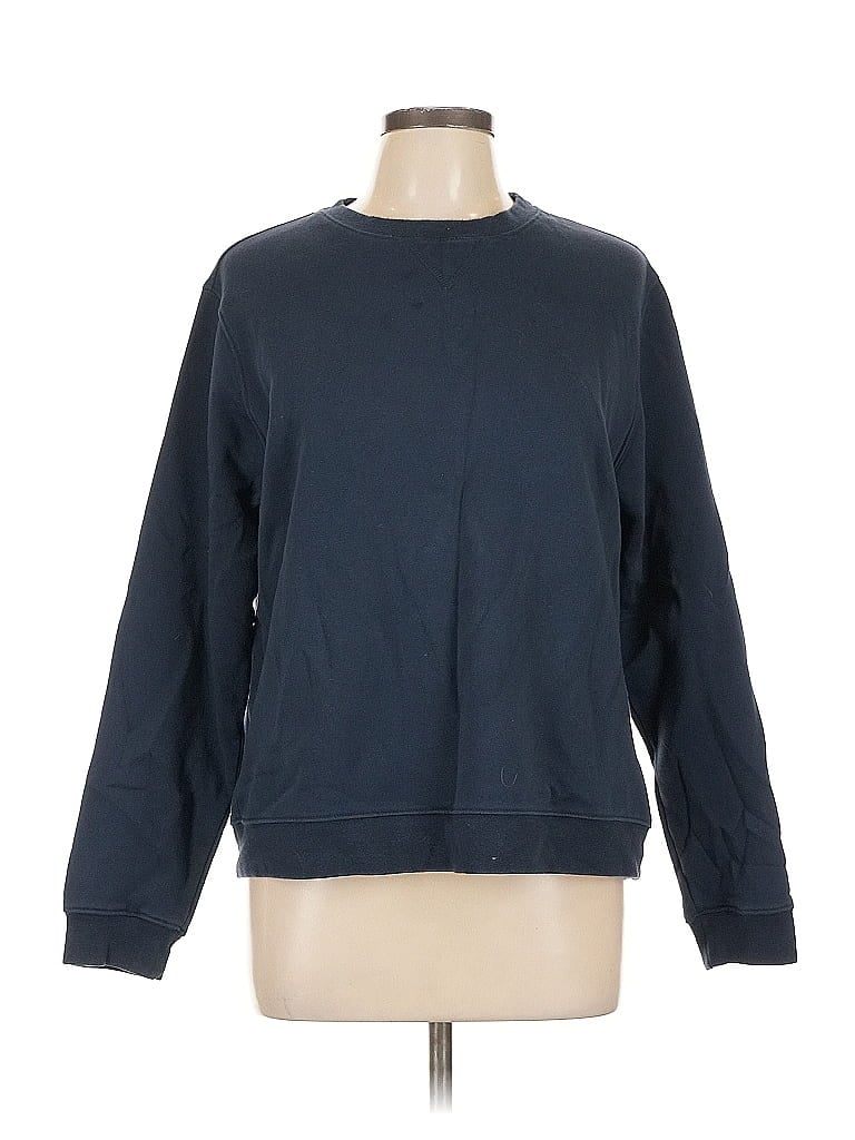 Click to view more detailed imagery on our partner's website Pre-owned Sjb Active By St. John's Bay Sweatshirt In Blue