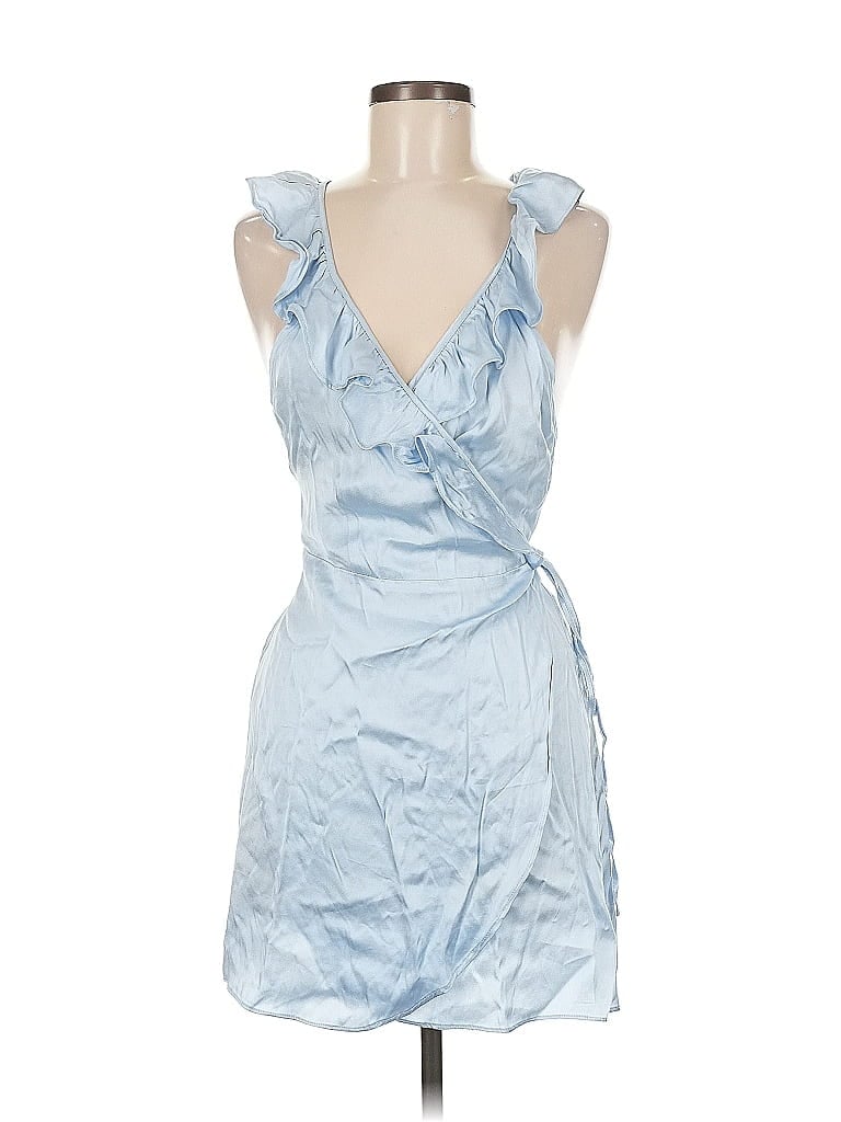 Pre-owned Privacy Please Sleeveless Top Blue Sweetheart Neckline Tops