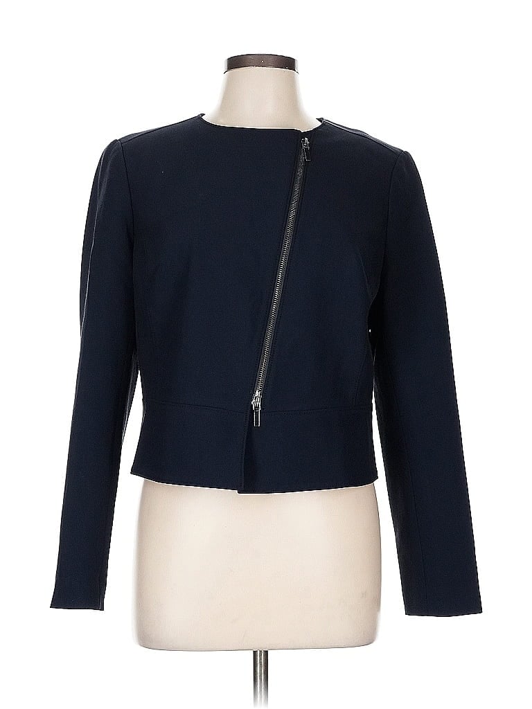 Pre-owned Worth New York Long Sleeve Top Blue Boatneck Tops