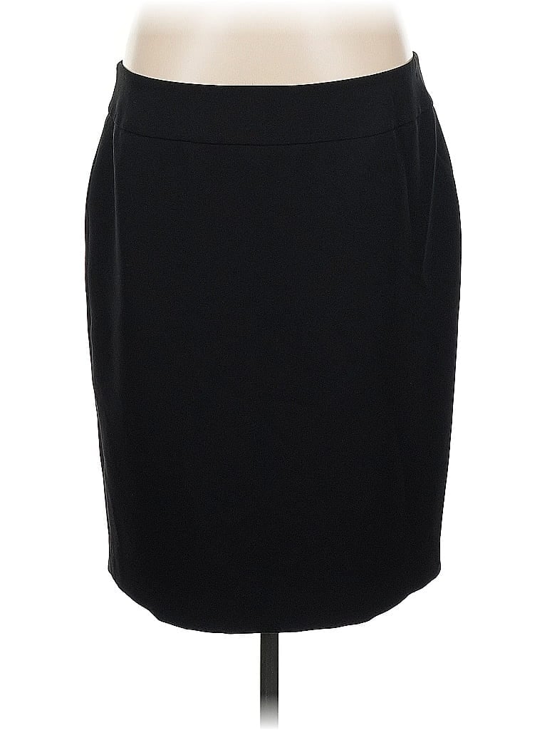 Pre-owned Kasper Formal Skirt In Black