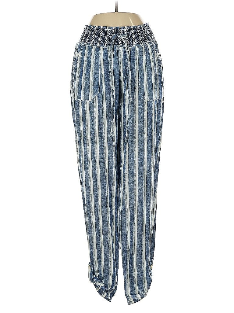 Pre-owned Sincerely Jules Linen Pants In Blue