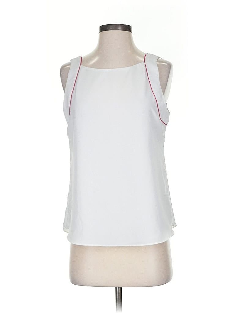 Pre-owned Banana Republic Tank Top White Halter Neckline Tops