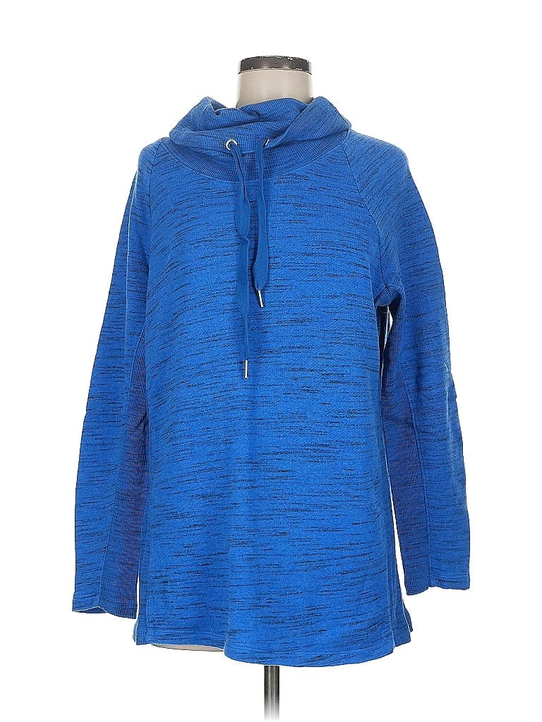 Pre-owned Rafaella Pullover Hoodie In Blue