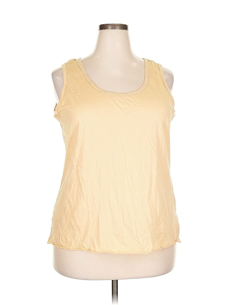 MICHAEL MICHAEL KORS Pre-owned Sleeveless Top Yellow Scoop Neck Tops