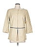 Helios & Luna Color Block Tan Ivory Coat Size 10 - photo 1