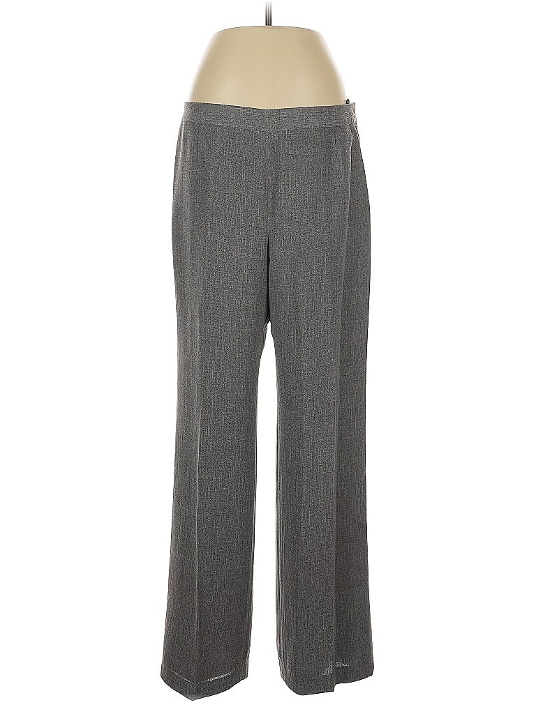 Pre-owned Collections For Le Suit Dress Pants In Gray