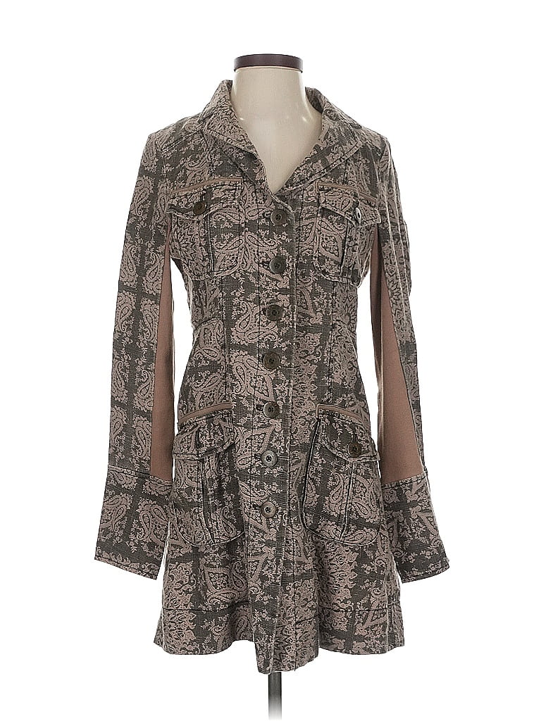 Pre-owned Free People Trenchcoat In Brown