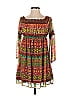 Judith March 100% Polyester Print Brown Casual Dress Size S - photo 1