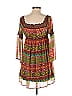 Judith March 100% Polyester Print Brown Casual Dress Size S - photo 2