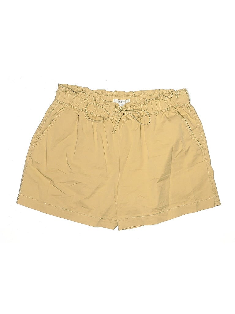Pre-owned Ann Taylor Loft Khaki Shorts In Yellow