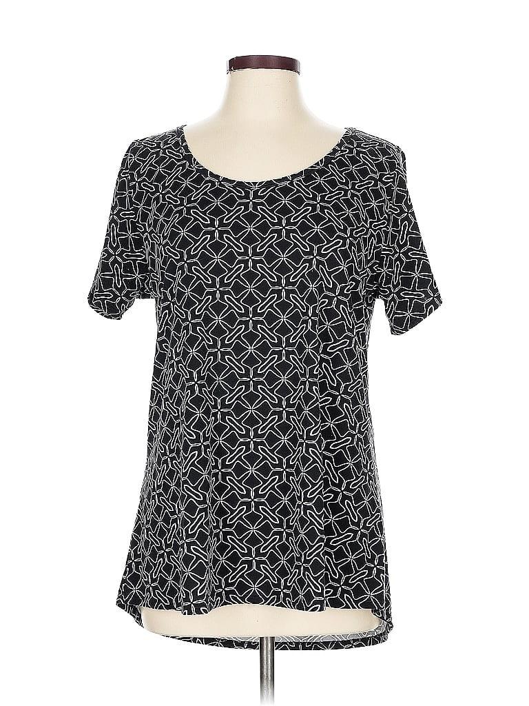 Pre-owned Lularoe Short Sleeve T-shirt In Black