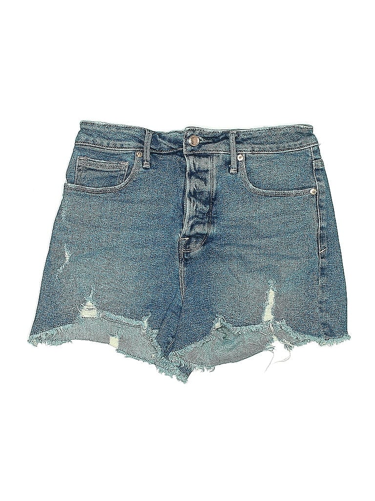 Pre-owned Good American Denim Shorts In Blue