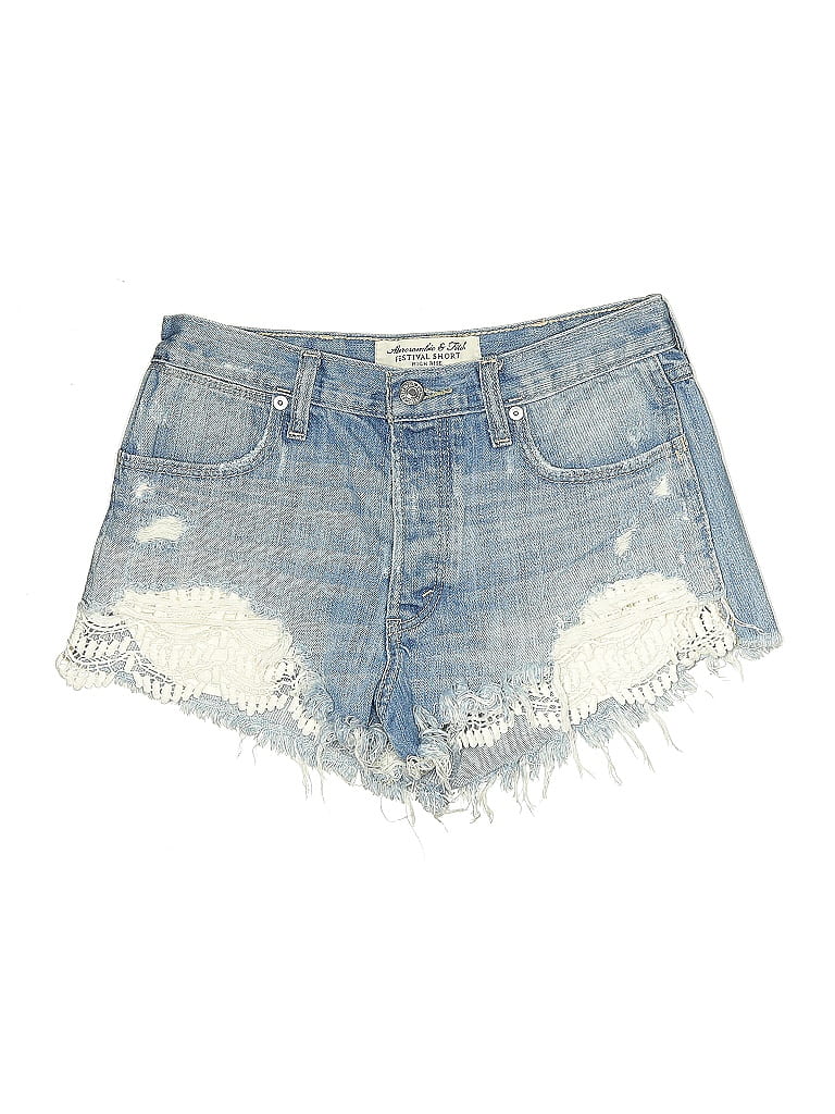 ABERCROMBIE & FITCH Pre-owned Denim Shorts In Blue