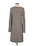 Neiman Marcus Solid Gray Casual Dress Size S - photo 2