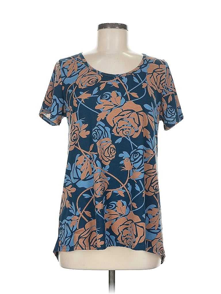 Pre-owned Lularoe Short Sleeve T-shirt In Blue