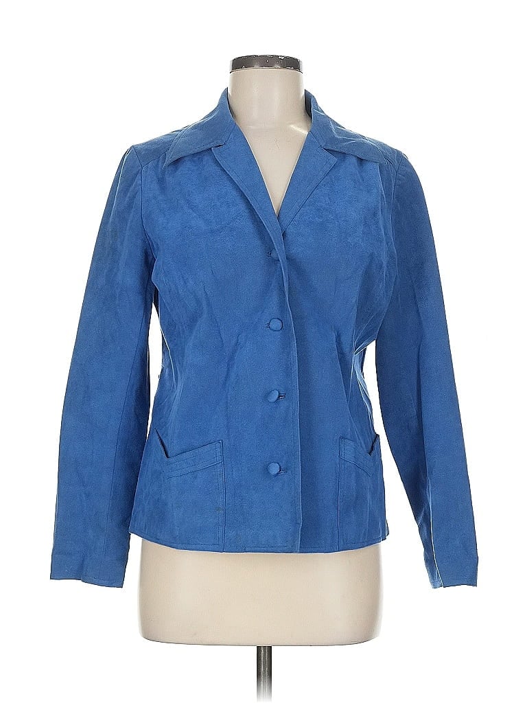 Pre-owned Assorted Brands Blazer Jacket In Blue