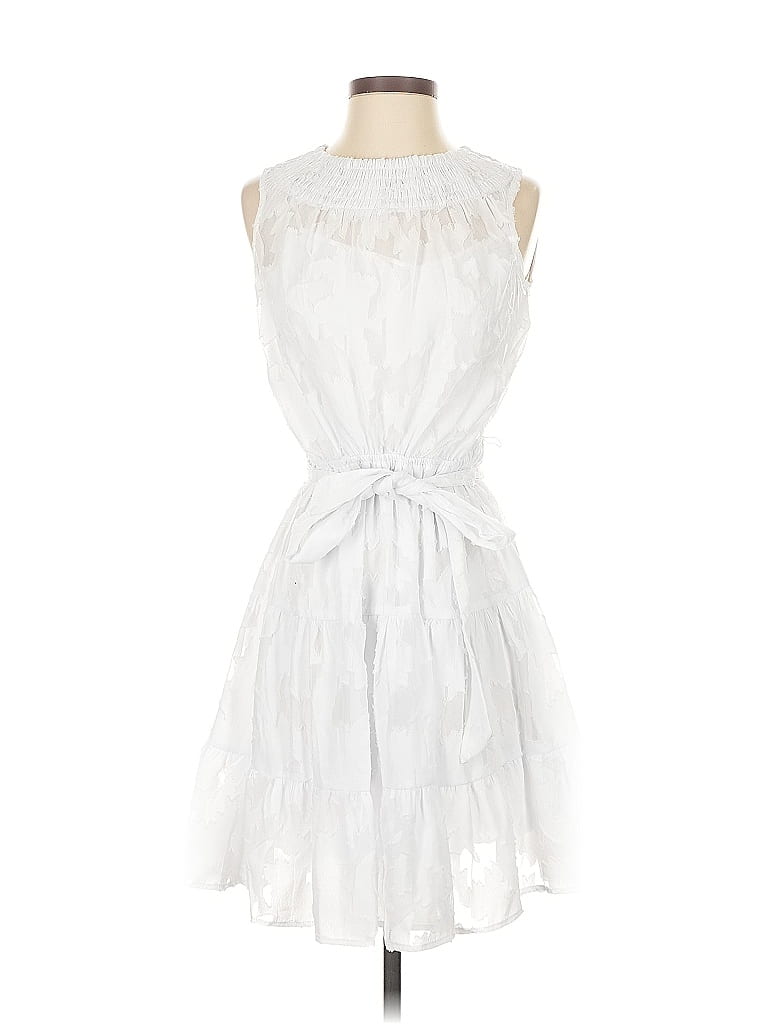 Pre-owned Simply Vera Vera Wang Cocktail Dress In White