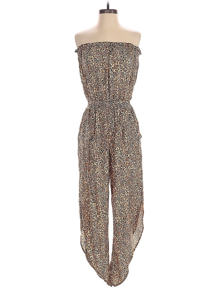 Pre-owned Bar Iii Jumpsuit In Brown