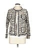 Ann Taylor LOFT Tweed Silver Black Jacket Size L - photo 1