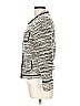 Ann Taylor LOFT Tweed Silver Black Jacket Size L - photo 5