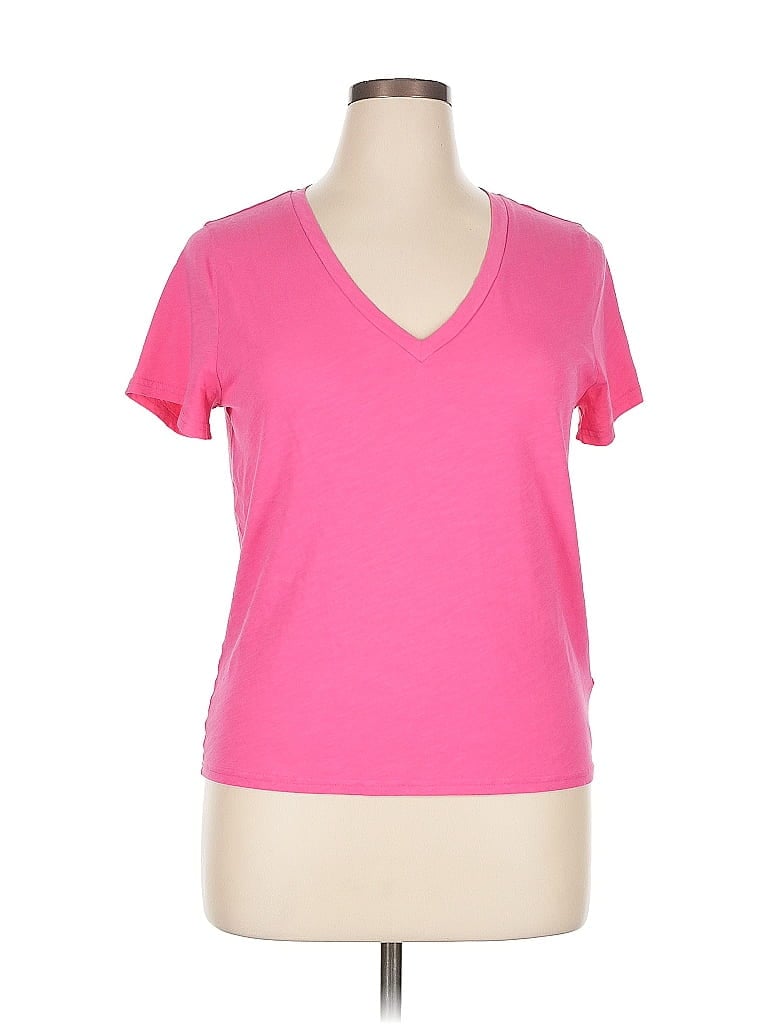 Click to view more detailed imagery on our partner's website Pre-owned J.crew Factory Store Short Sleeve T-shirt In Pink