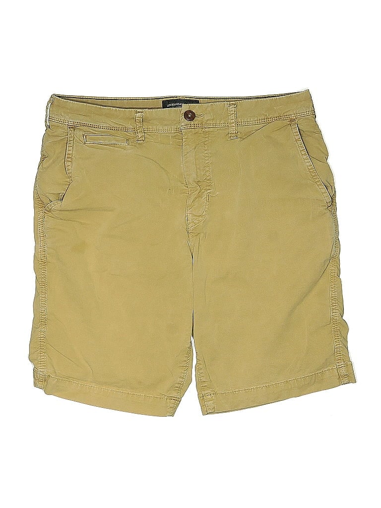 Click to view more detailed imagery on our partner's website Pre-owned American Eagle Outfitters Khaki Shorts In Yellow