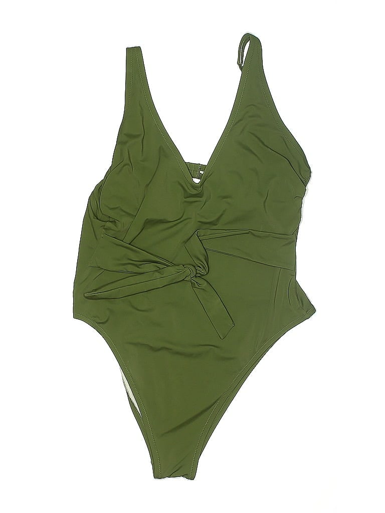 Pre-owned Shade & Shore One Piece Swimsuit In Green
