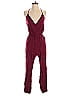 Lulus Solid Burgundy Jumpsuit Size XS - photo 1