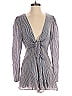 Kimchi Blue 100% Rayon Stripes Gray Blue Romper Size 2 - photo 1