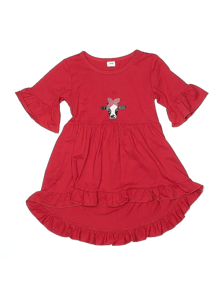 Pre-owned Unbranded Kids' Dress In Red