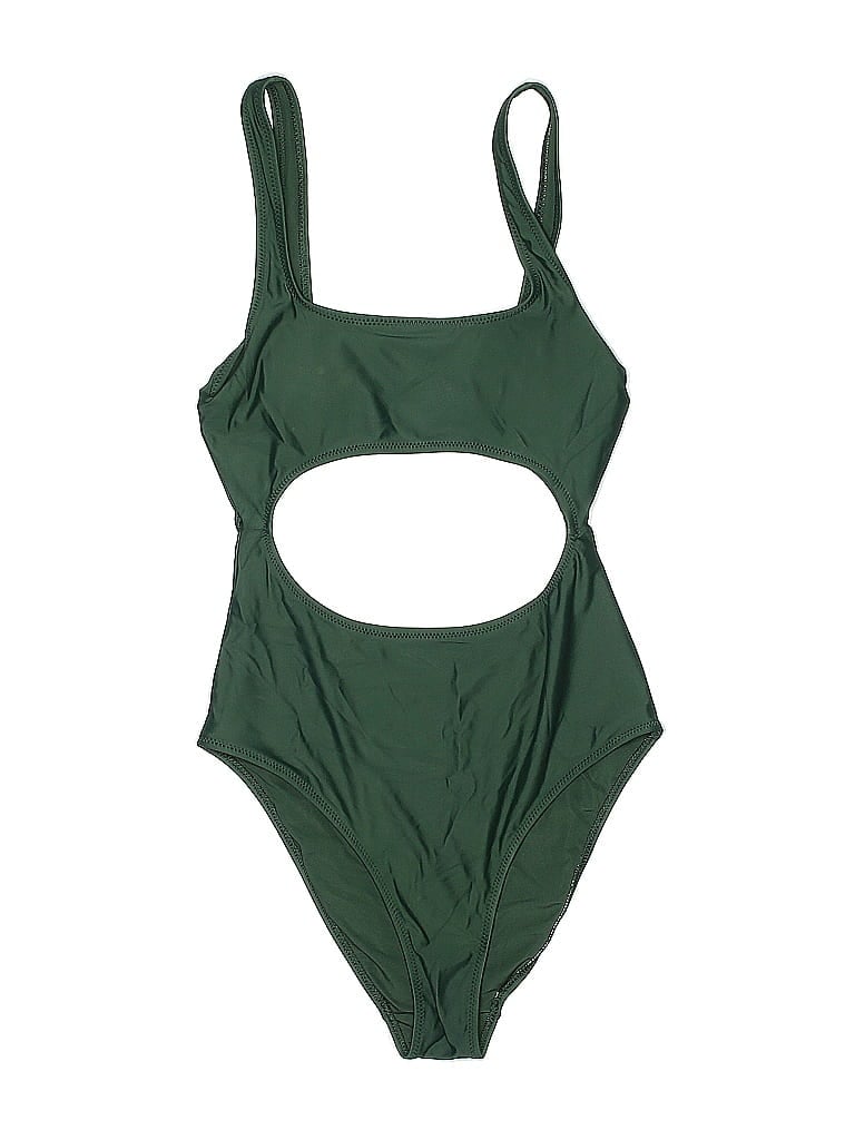 Pre-owned Aerie One Piece Swimsuit In Green
