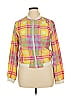 Wet Seal 100% Polyester Plaid Yellow Jacket Size XL - photo 1