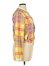 Wet Seal 100% Polyester Plaid Yellow Jacket Size XL - photo 4