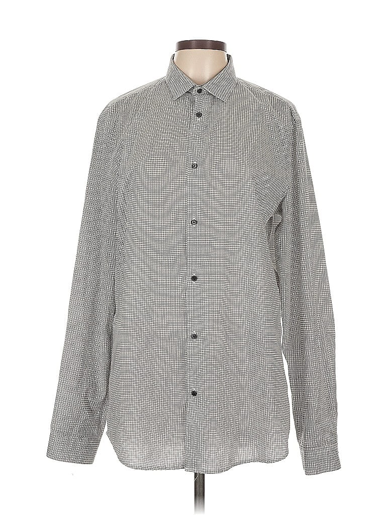 Pre-owned H&m Long Sleeve Blouse In Gray