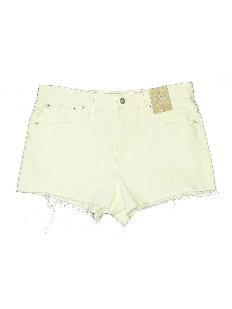 Madewell Denim Shorts In Yellow
