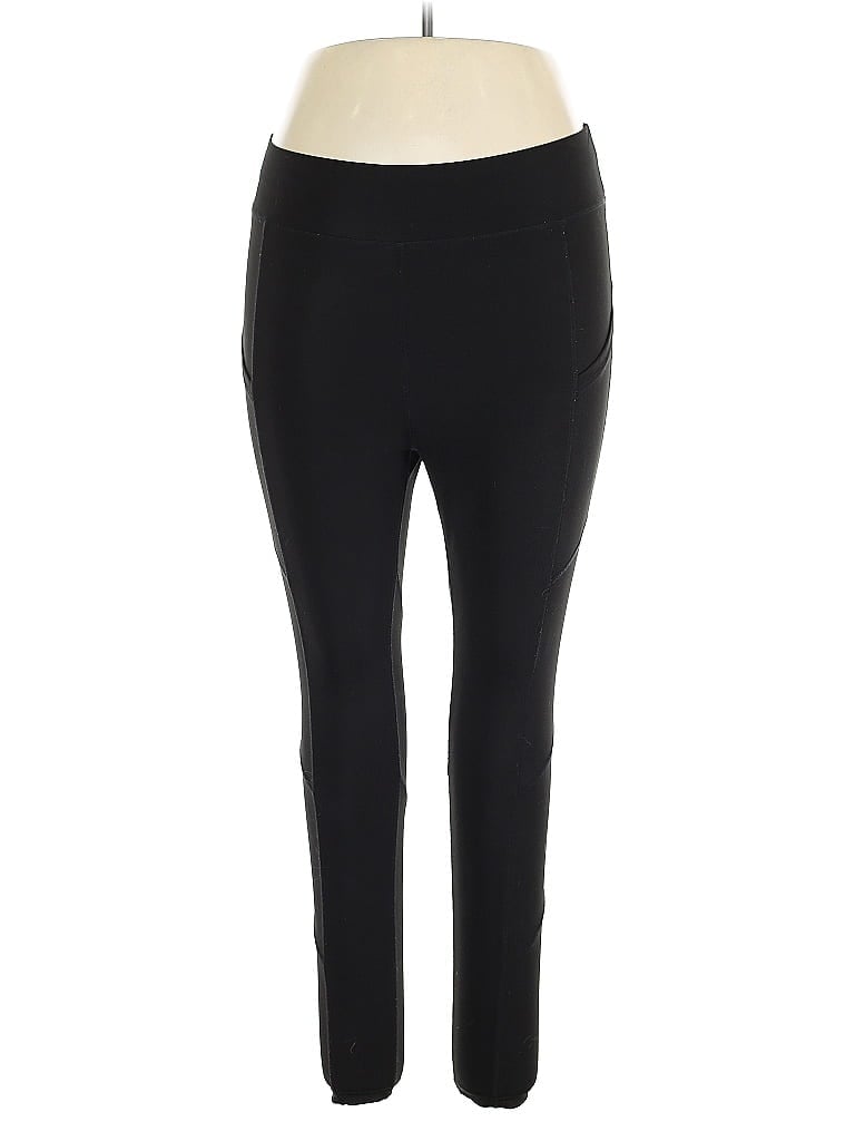 Pre-owned Pop Fit Active Pants In Black