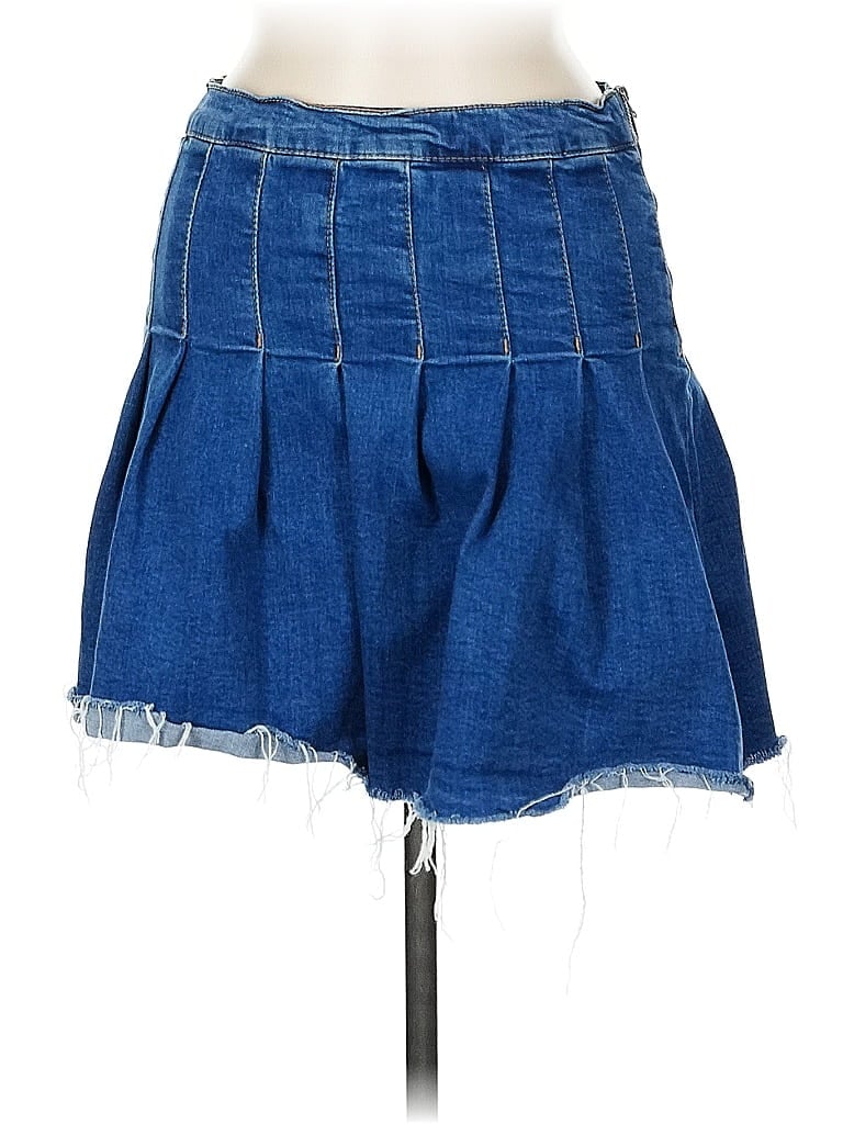 Pre-owned Celebrity Pink Denim Skirt In Blue