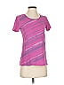 lucy Stripes Purple Pink Active T-Shirt Size S - photo 1