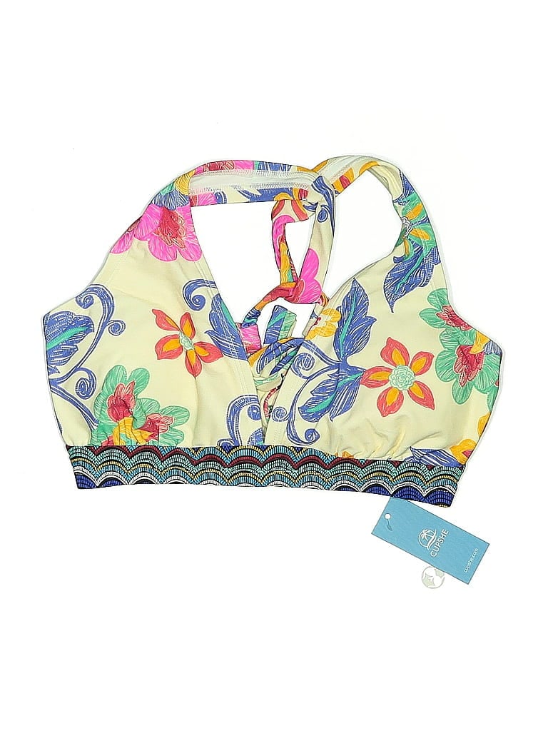 Click to view more detailed imagery on our partner's website Pre-owned Cupshe Swimsuit Top Ivory Swimwear In White