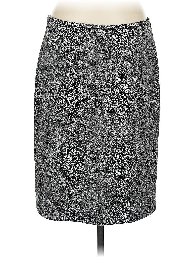 Pre-owned Calvin Klein Formal Skirt In Gray
