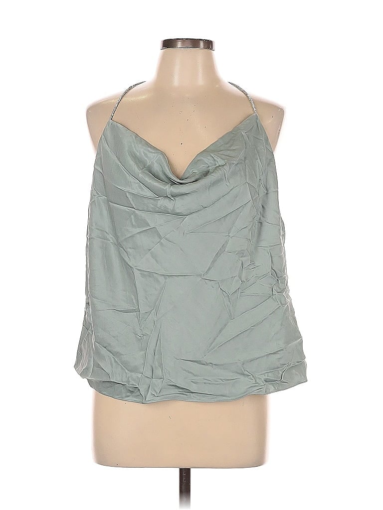 Pre-owned H&m Sleeveless Blouse In Blue