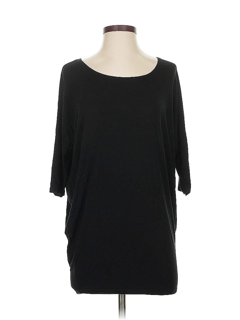 Pre-owned Assorted Brands 3/4 Sleeve T-shirt In Black