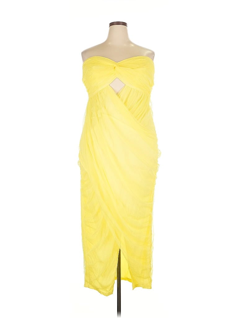 ELOQUII Pre-owned Cocktail Dress In Yellow