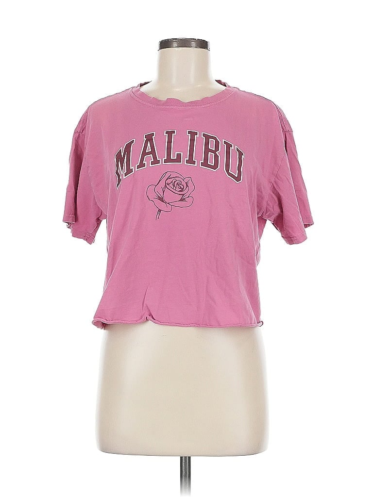 Pre-owned Assorted Brands Short Sleeve T-shirt In Pink