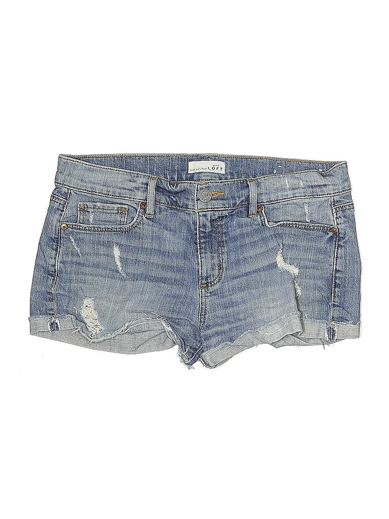 Pre-owned Ann Taylor Loft Denim Shorts In Blue