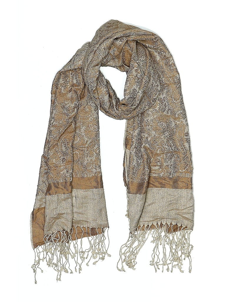 Pre-owned Unbranded Scarf In Brown