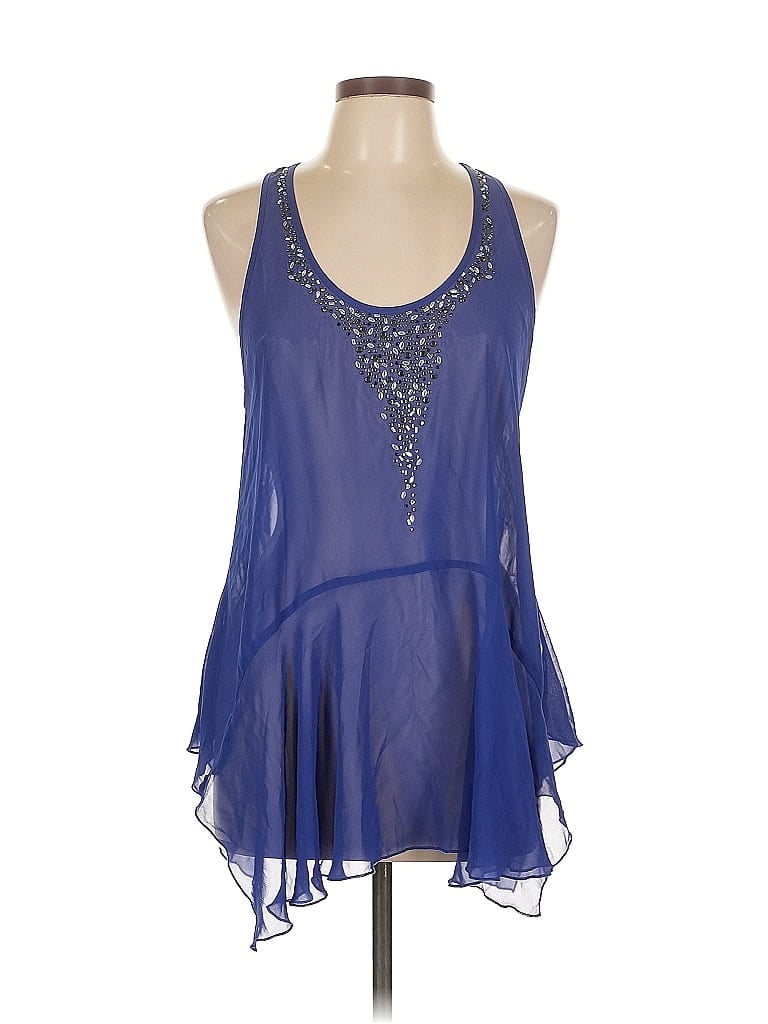 Pre-owned Daytrip Sleeveless Blouse In Blue