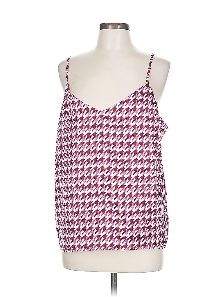 Pre-owned Scoop Sleeveless Top Pink Sweetheart Neckline Tops