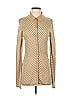 Aeron Houndstooth Tan Long Sleeve Blouse Size XS - photo 1