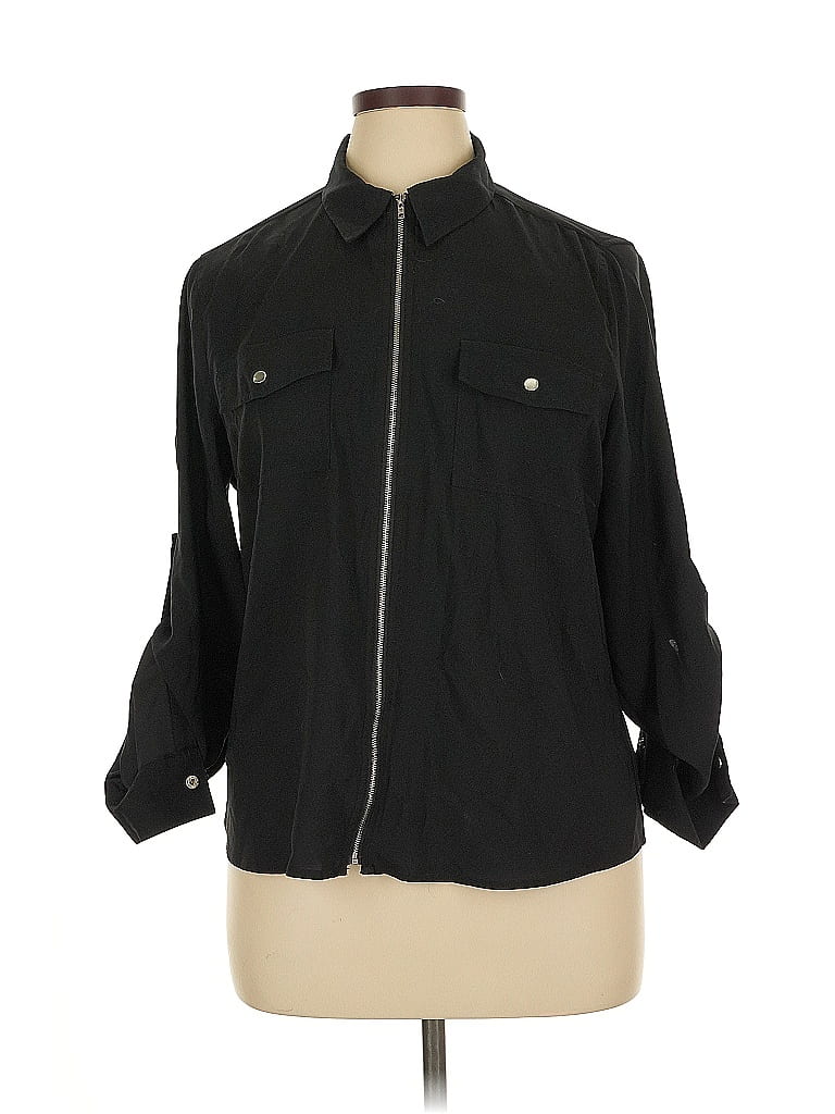 ASSORTED BRANDS Pre-owned 3/4 Sleeve Blouse In Black